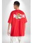 Acayip Zengin Tatlı Oyuncak Ayı Kadın Erkek Ön Minimal Sırt Baskılı Kırmızı Pamuklu Tişört 2