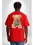 Tatlı Rehine Oyuncak Ayı Kadın Erkek Ön Minimal Sırt Baskılı Kırmızı Pamuklu Tişört 2