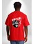 Goril Sanal Gerçeklik Kadın Erkek Ön Minimal Sırt Baskılı Kırmızı Pamuklu Tişört 5