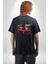 Efsane Sokak Tarzı Araba Kadın Erkek Ön Minimal Sırt Baskılı Siyah Pamuklu Tişört 5