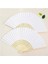 100 adet Bambu - Beyaz Yelpaze 6
