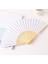100 adet Bambu - Beyaz Yelpaze 8