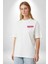 Içgüdü Japon Sade Yazı Kadın Erkek Ön Minimal Sırt Baskılı Beyaz Pamuklu Tişört 2