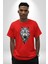 Havalı Kurt Özel Harekat Kadın Erkek Ön Baskılı Kırmızı Pamuklu Tişört Penye Klasik 3