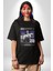 At Binme Sokak Tarzı Tasarım Kadın Erkek Ön Baskılı Siyah Pamuklu Tişört Penye Klasik 2