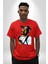 Tupac Rap Efsanesi Kadın Erkek Ön Baskılı Kırmızı Pamuklu Tişört Penye Klasik 5