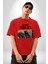 Modern Art Portfolio Design Kadın Erkek Ön Baskılı Kırmızı Pamuklu Tişört Penye Klasik 1