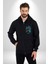 Gitarist Kurukafa Şapkalı Havalı Kadın Erkek Baskılı Fermuarlı Kapüşonlu Hırka Sweatshirt 4