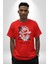 Salford And Co Indurtries Kadın Erkek Ön Baskılı Kırmızı Pamuklu Tişört Penye Klasik 1