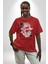 Salford And Co Indurtries Kadın Erkek Ön Baskılı Kırmızı Pamuklu Tişört Penye Klasik 2