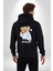 Boşver Oyuncak Tatlı Ayı Kadın Erkek Baskılı Fermuarlı Kapüşonlu Hırka Sweatshirt 3