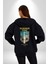 Yaz Zamanında Plaj Keyfi Kadın Erkek Baskılı Fermuarlı Kapüşonlu Hırka Sweatshirt 3