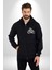 Kaligram Motorsiklet Havalı Kadın Erkek Baskılı Fermuarlı Kapüşonlu Hırka Sweatshirt 4