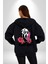 Ara Beni Çığlık Karakteri Kadın Erkek Baskılı Fermuarlı Kapüşonlu Hırka Sweatshirt 3