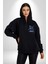Denizler Hakimi Köpekbalığı Kadın Erkek Baskılı Fermuarlı Kapüşonlu Hırka Sweatshirt 2