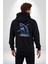 Denizler Hakimi Köpekbalığı Kadın Erkek Baskılı Fermuarlı Kapüşonlu Hırka Sweatshirt 3