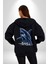 Denizler Hakimi Köpekbalığı Kadın Erkek Baskılı Fermuarlı Kapüşonlu Hırka Sweatshirt 5