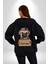 Kendin Için Savaş Pilot Yavru Pug Kadın Erkek Baskılı Fermuarlı Kapüşonlu Hırka Sweatshirt 3