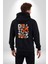 Kaykaylı Sweatli Maymun Sokak Tarzı Kadın Erkek Baskılı Fermuarlı Kapüşonlu Hırka Sweatshirt 5