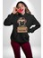Kendin Için Savaş Pilot Yavru Pug Kadın Erkek Baskılı Üç Iplik Siyah Kapüşonlu Hodie Sweatshirt 1