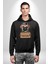 Kendin Için Savaş Pilot Yavru Pug Kadın Erkek Baskılı Üç Iplik Siyah Kapüşonlu Hodie Sweatshirt 3
