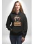 Kendin Için Savaş Pilot Yavru Pug Kadın Erkek Baskılı Üç Iplik Siyah Kapüşonlu Hodie Sweatshirt 4