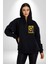 Isyancı Havalı Kadın Kadın Erkek Baskılı Fermuarlı Kapüşonlu Hırka Sweatshirt 2