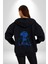 Hayal Gücü Kara Kalem Kadın Erkek Baskılı Fermuarlı Kapüşonlu Hırka Sweatshirt 5