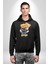 Tatlı Sevgililer Günü Oyuncak Ayı Kadın Erkek Baskılı Üç Iplik Siyah Kapüşonlu Hodie Sweatshirt 1
