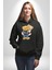 Tatlı Sevgililer Günü Oyuncak Ayı Kadın Erkek Baskılı Üç Iplik Siyah Kapüşonlu Hodie Sweatshirt 2