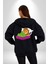 Uyuyan Kedi Efsanevi Garfield Kadın Erkek Baskılı Fermuarlı Kapüşonlu Hırka Sweatshirt 3