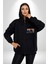 Modern Art Portfolio Design Kadın Erkek Baskılı Fermuarlı Kapüşonlu Hırka Sweatshirt 1