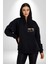 Modern Art Portfolio Design Kadın Erkek Baskılı Fermuarlı Kapüşonlu Hırka Sweatshirt 4