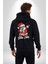 Dab Yapan Noel Baba Havalı Gözlüklü Kadın Erkek Baskılı Fermuarlı Kapüşonlu Hırka Sweatshirt 3