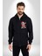 Dab Yapan Noel Baba Havalı Gözlüklü Kadın Erkek Baskılı Fermuarlı Kapüşonlu Hırka Sweatshirt 4