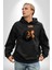Muhammed Ali Ben En Büyüğüm Kadın Erkek Baskılı Üç Iplik Siyah Kapüşonlu Hodie Sweatshirt 3