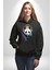Kulaklıklı Tatlı Havalı Panda Kadın Erkek Baskılı Üç Iplik Siyah Kapüşonlu Hodie Sweatshirt 3
