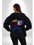 Modern Soyut Sanat Kadın Erkek Baskılı Fermuarlı Kapüşonlu Hırka Sweatshirt 5