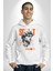 Meleksel Şaheser Yunan Antik Heykel Kadın Erkek Baskılı Üç Iplik Beyaz Kapüşonlu Hodie Sweatshirt 3