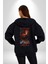 En Kırmızı Aura Yanardağ Kadın Erkek Baskılı Fermuarlı Kapüşonlu Hırka Sweatshirt 5