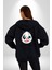 Panda Tatlı Ayıcık Dövmeli Kadın Erkek Baskılı Fermuarlı Kapüşonlu Hırka Sweatshirt 5