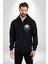 Gaz Maskeli Şeytani Kurukafatası Kadın Erkek Baskılı Fermuarlı Kapüşonlu Hırka Sweatshirt 1