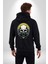 Gaz Maskeli Şeytani Kurukafatası Kadın Erkek Baskılı Fermuarlı Kapüşonlu Hırka Sweatshirt 5