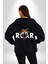 Kükreyen Kaplan Roar Kadın Erkek Baskılı Fermuarlı Kapüşonlu Hırka Sweatshirt 5