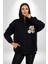 Tarz Leopar Ceketli Çizim Kadın Erkek Baskılı Fermuarlı Kapüşonlu Hırka Sweatshirt 1