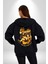 Bütün Gün Koştur ve Sakinle Kadın Erkek Baskılı Fermuarlı Kapüşonlu Hırka Sweatshirt 5