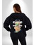 Snowboard Yapan Oyuncak Ayı Kadın Erkek Baskılı Fermuarlı Kapüşonlu Hırka Sweatshirt 5