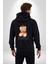 Kral Taçlı Oyuncak Ayı Kadın Erkek Baskılı Fermuarlı Kapüşonlu Hırka Sweatshirt 3