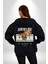 Amerikan Doları ve Oyuncak Ayı Kadın Erkek Baskılı Fermuarlı Kapüşonlu Hırka Sweatshirt 3