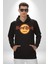 Hard Rock Kafe Logo Kadın Erkek Baskılı Üç Iplik Siyah Kapüşonlu Hodie Sweatshirt 3